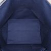 Shopping bag Louis Vuitton Bellevue in pelle verniciata monogram blu notte e pelle naturale - Detail D2 thumbnail