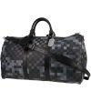 Bolsa de viaje Louis Vuitton  Editions Limitées Pixel en lona revestida gris y negra y cuero negro - 00pp thumbnail