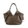Louis Vuitton L handbag in grey mahina leather - 360 thumbnail