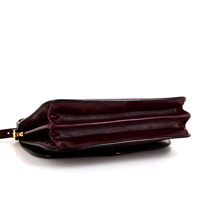 Borsa a tracolla Balenciaga Vintage in pelle bordeaux - Detail D4