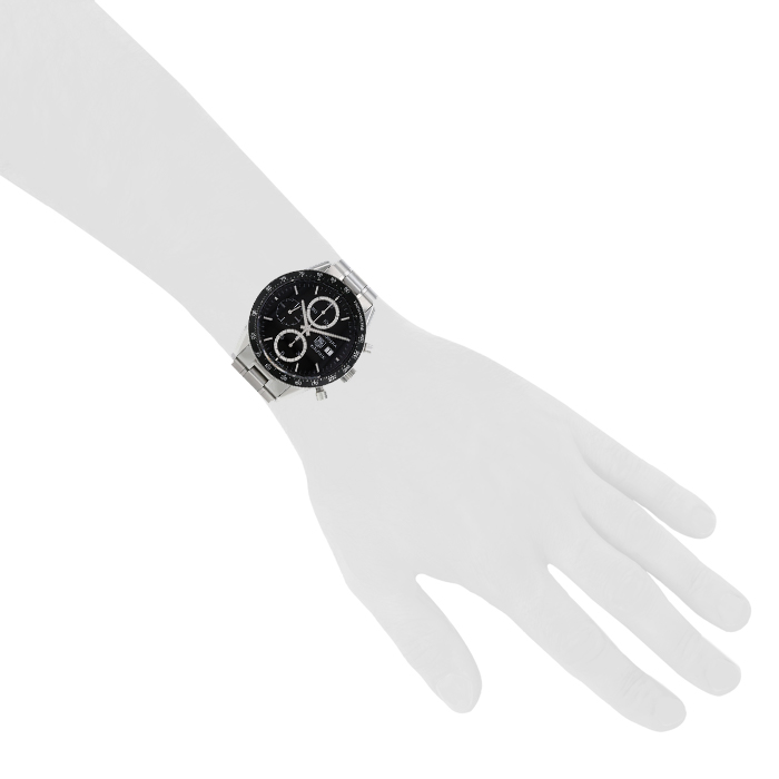 Montre TAG Heuer Carrera Automatic en acier Ref :  CV2010-0 Vers  2010 - Detail D1