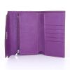 Billetera Hermès Kelly wallet modelo mediano en cabra violeta - Detail D1 thumbnail