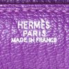 Billetera Hermès Kelly wallet modelo mediano en cabra violeta - Detail D2 thumbnail
