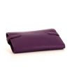 Billetera Hermès Kelly wallet modelo mediano en cabra violeta - Detail D3 thumbnail