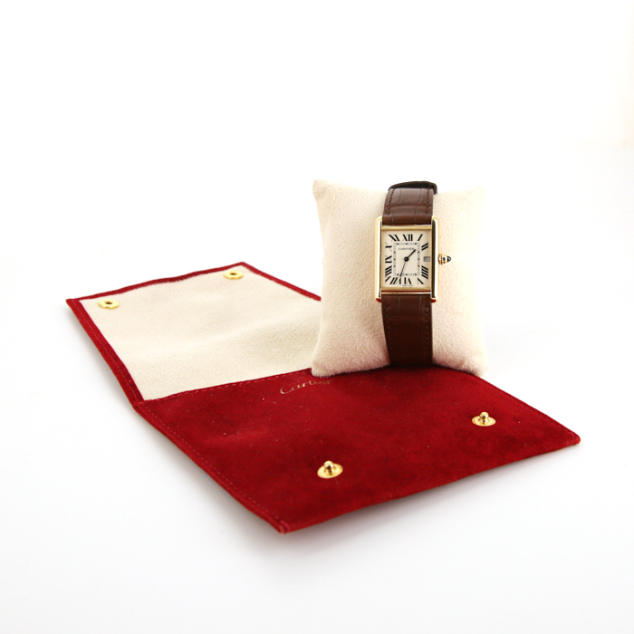 Cartier Tank  large model watch in yellow gold Ref:  2441 Circa  2000