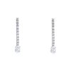 Chaumet Twin Jazz pendants earrings in white gold and diamonds - 00pp thumbnail