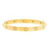 Bracelet époque années 90 Cartier Love en or jaune et 10 diamants, taille 17 - 00pp thumbnail