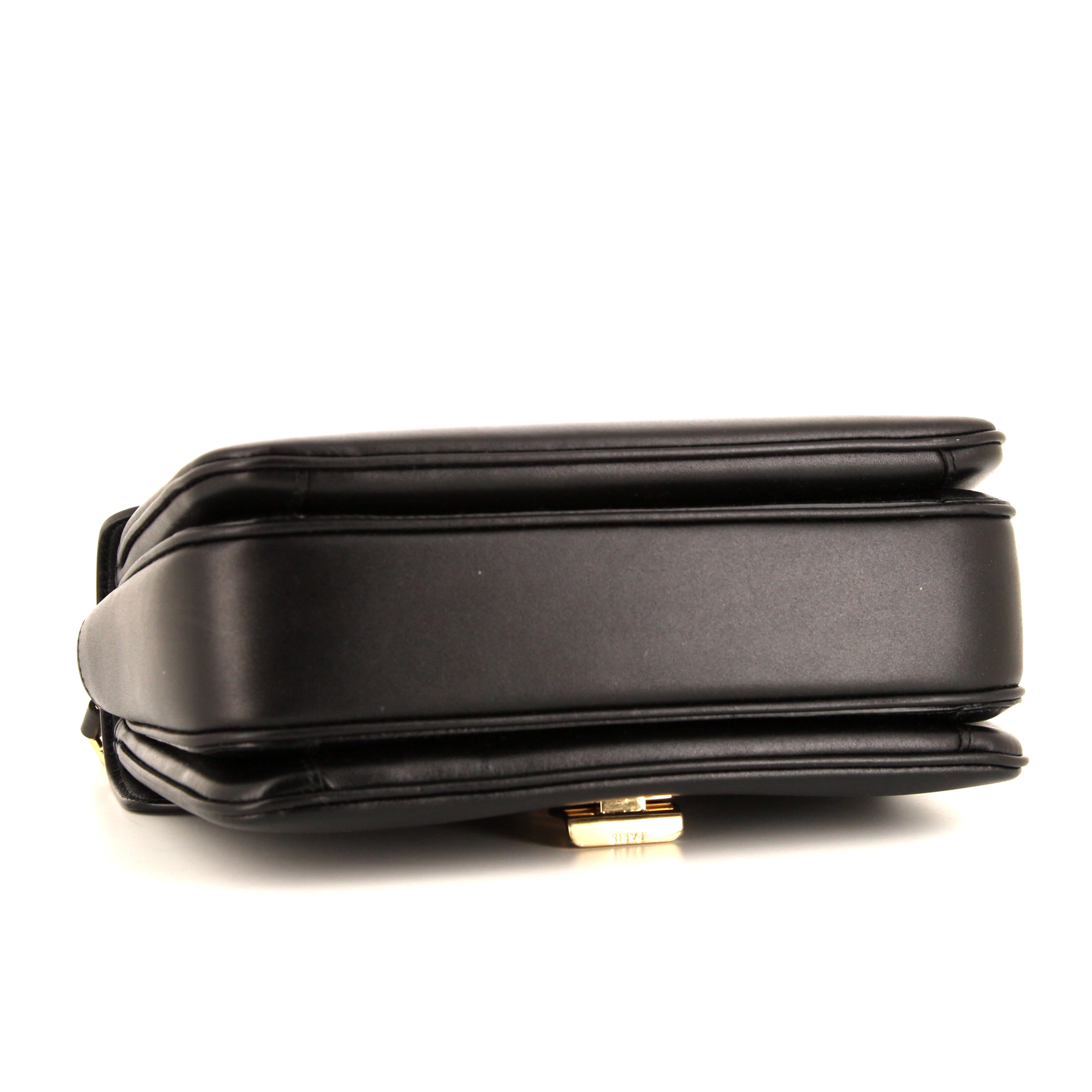 Sac bandoulière Celine C Bag moyen modèle en cuir noir - Detail D5