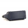 Celine Luggage shoulder bag in blue grained leather - Detail D5 thumbnail