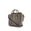 Celine Luggage shoulder bag in grey grained leather - 00pp thumbnail