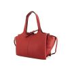 Céline Tri-Fold handbag in burgundy grained leather - 00pp thumbnail