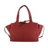 Céline Tri-Fold handbag in burgundy grained leather - 360 thumbnail