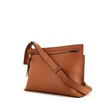 Sac bandoulière Loewe en cuir grainé marron