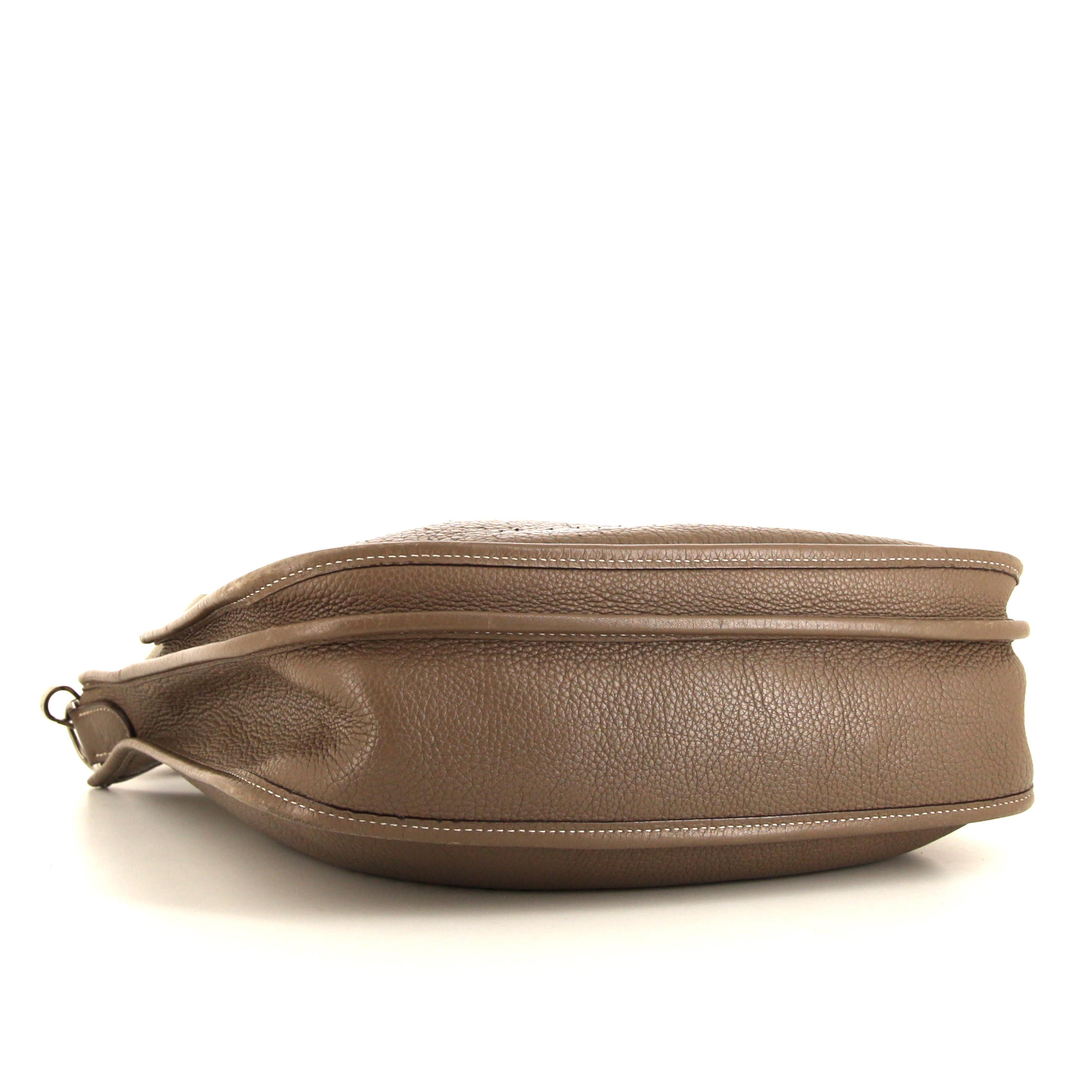 Borsa a tracolla Hermes Evelyne modello piccolo in pelle togo etoupe - Detail D4
