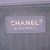 Chanel Boy shoulder bag in grey quilted leather - Detail D4 thumbnail
