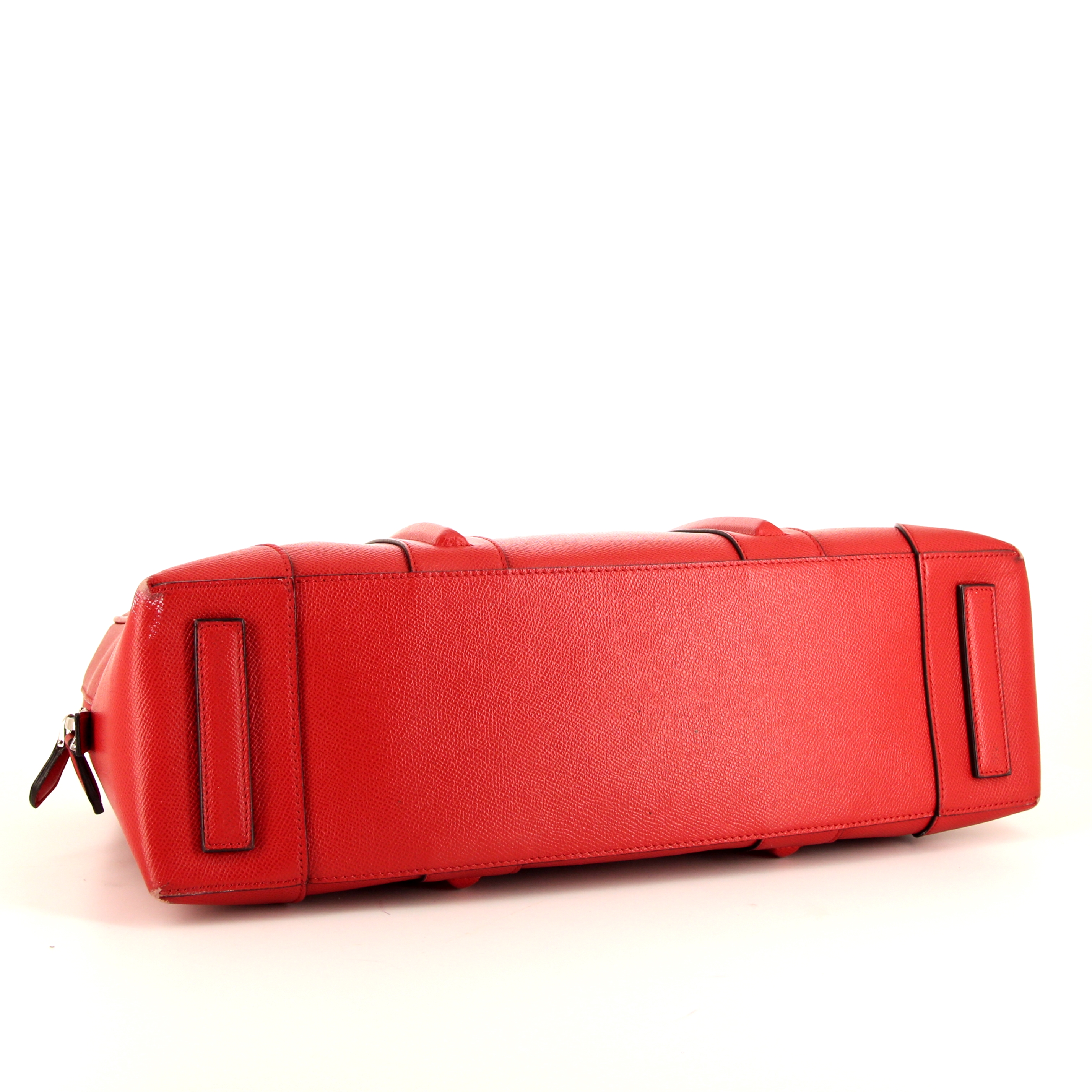 Bolso 24 horas en cuero rojo - Detail D4