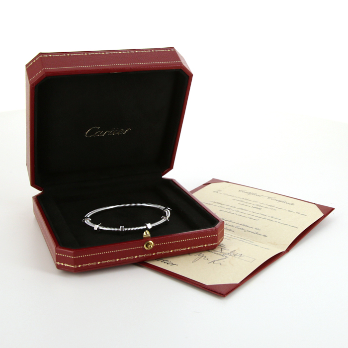 Bracciale Cartier Écrou in oro bianco