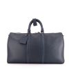 Bolsa de viaje Louis Vuitton Keepall 45 en cuero Epi azul - 360 thumbnail