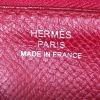 Portafogli Hermes Silkin in pelle Epsom rossa - Detail D3 thumbnail