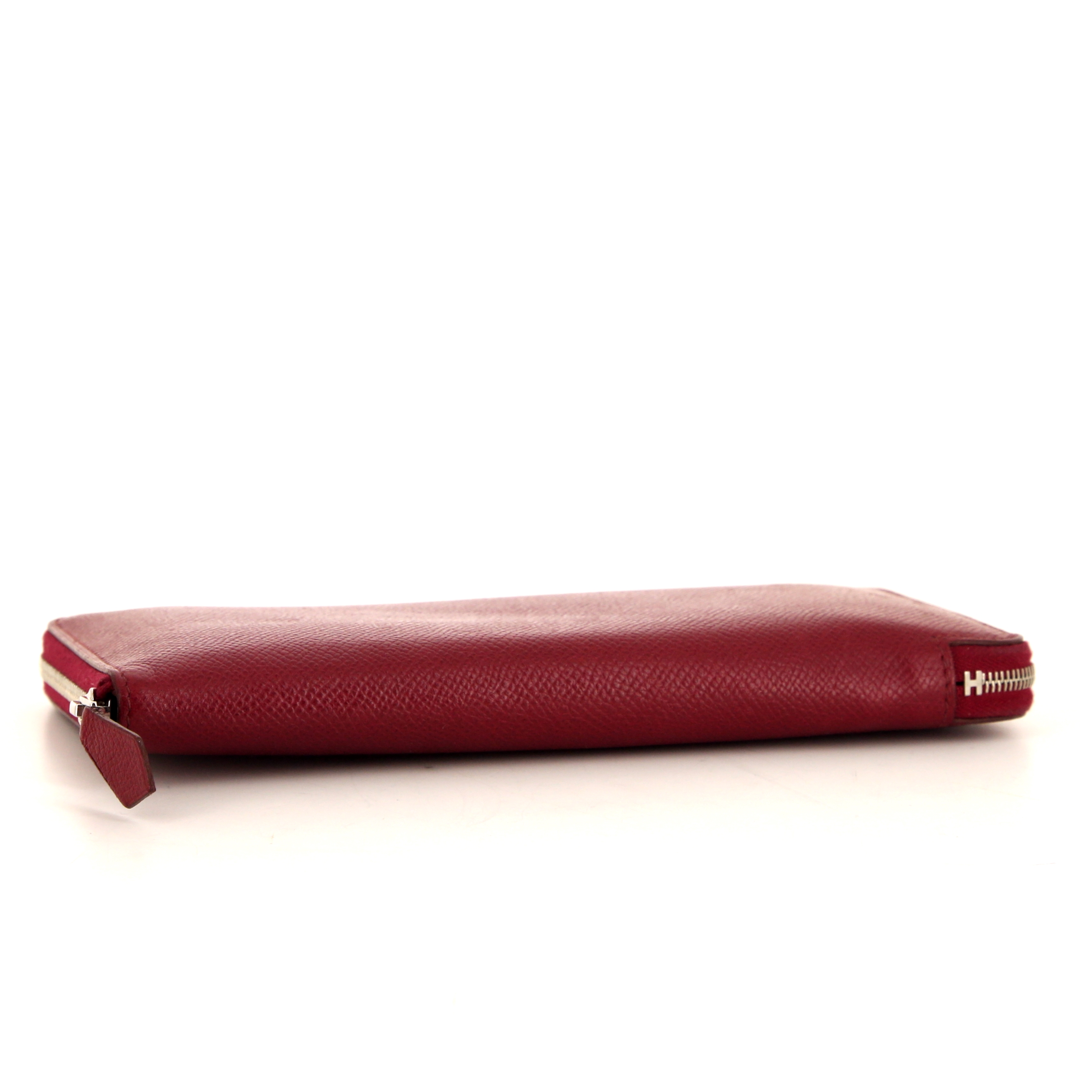Hermes Silkin wallet in red epsom leather - Detail D4