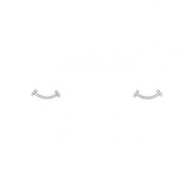 Pendientes Tiffany 
Co Smile T en oro blanco y diamantes