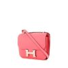 Borsa a tracolla Hermes Constance mini in vitello Evercolor rosa azalea - 00pp thumbnail