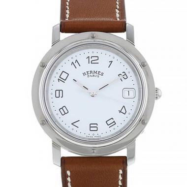 Hermes Clipper watch in stainless steel Ref:  CL6.710 Circa  2009