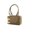 Chanel Cambon handbag in khaki quilted leather - 00pp thumbnail