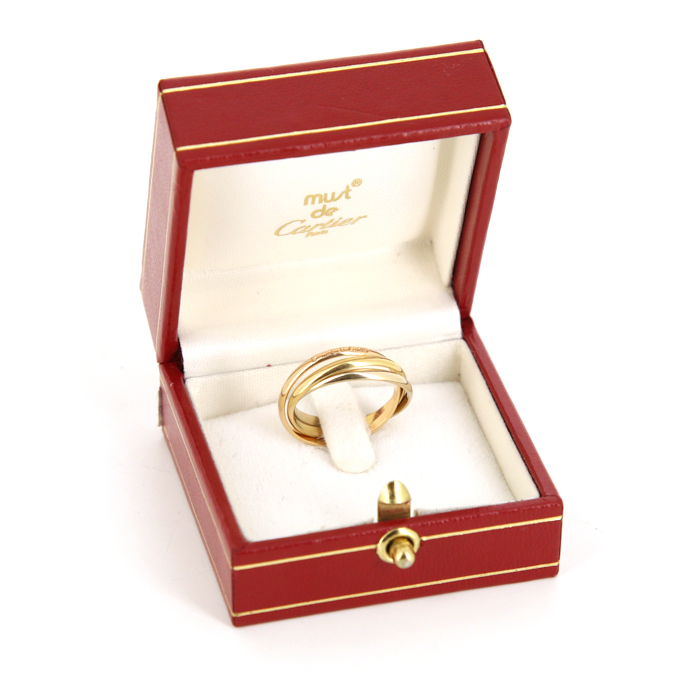 Cartier Trinity extra small model ring in 3 golds, size 52 - Detail D2