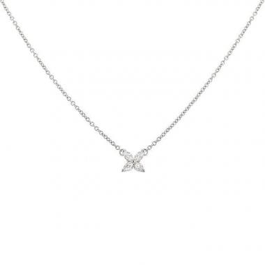 Collar Tiffany Victoria Mini en platino y diamantes Collar Tiffany Victoria Mini en platino y diamantes