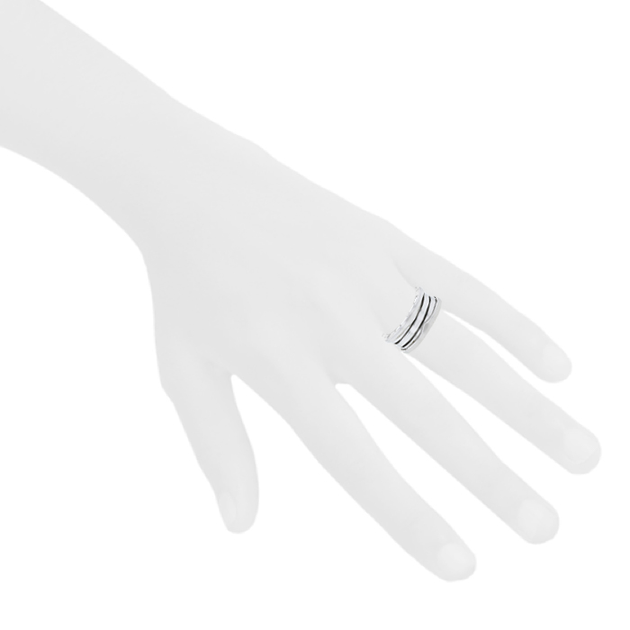 Bulgari B.Zero1 medium model ring in white gold,size 53 - Detail D1