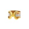 Open Cartier C de Cartier ring in white gold,  yellow gold and pink gold - 00pp thumbnail