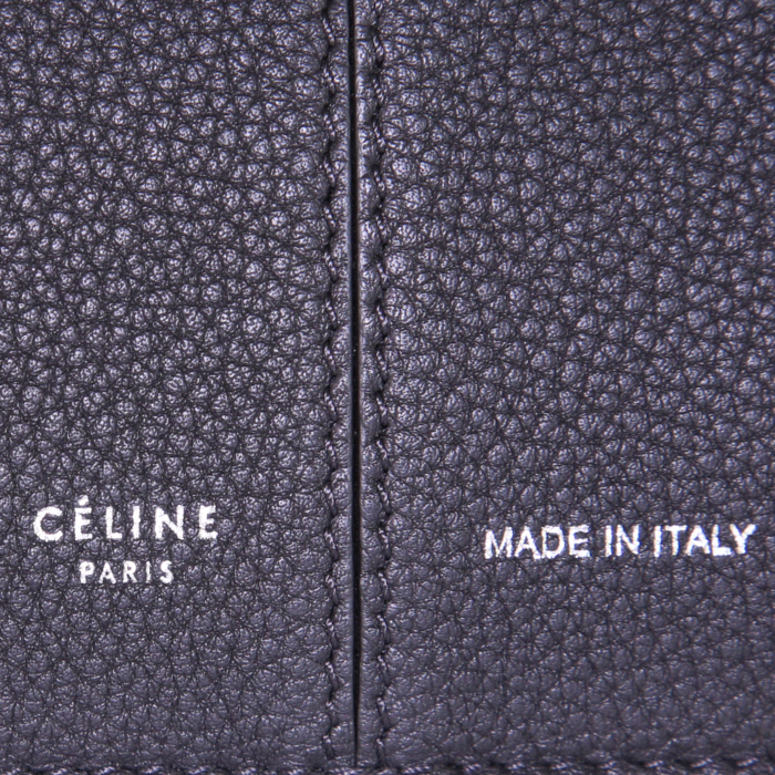 Sac à main Celine Tri-Fold en cuir noir - Detail D3