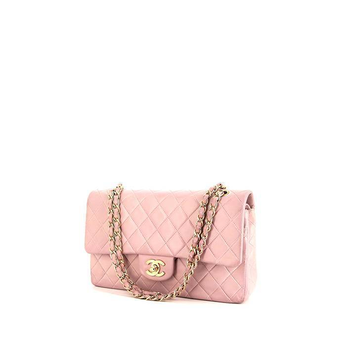 Chanel Timeless Shoulder Bag in Varnished Pink Quilted Leather