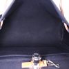 Hermes Herbag small model bag worn on the shoulder or carried in the hand in black canvas and natural leather - Detail D3 thumbnail