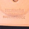 Bolso para llevar al hombro o en la mano Hermes Herbag modelo pequeño en lona negra y cuero natural - Detail D4 thumbnail