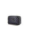 Chanel Camera handbag in metallic blue quilted leather - 00pp thumbnail