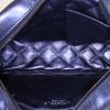 Bolso de mano Chanel Camera en cuero acolchado azul metalizado - Detail D3 thumbnail
