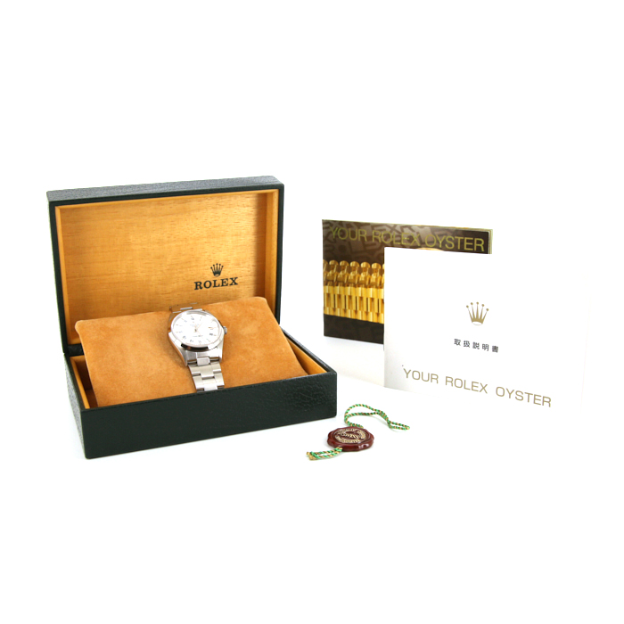 Rolex Oyster Perpetual Date watch in stainless steel Ref:  15200 Circa  2000 - Detail D2