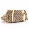 Gucci Jolicoeur shopping bag in monogram canvas and white leather - Detail D4 thumbnail