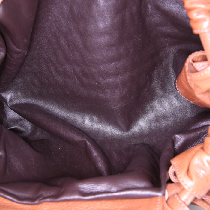 Sac à main Loewe en cuir marron - Detail D2