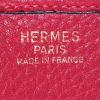 Hermes Evelyne medium model shoulder bag in red Fjord leather - Detail D3 thumbnail