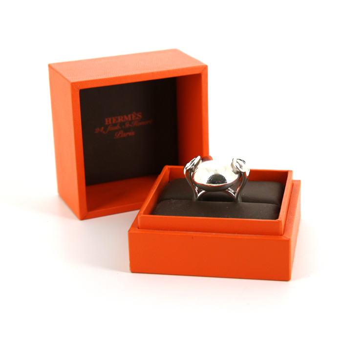 Hermès Mors ring in silver - Detail D2
