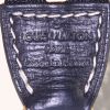 Louis Vuitton Pochette accessoires mini pouch in grey monogram canvas Idylle and blue leather - Detail D3 thumbnail