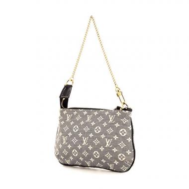 Pochette Louis Vuitton Pochette accessoires mini in tessuto a monogramma Idylle undefined e pelle blu