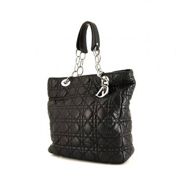 Dior Dior Soft shopping bag in black leather