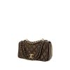 Chanel Mademoiselle bag worn on the shoulder or carried in the hand in golden brown quilted leather - 00pp thumbnail