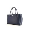 Chanel Executive shopping bag in blue grained leather - 00pp thumbnail