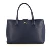 Chanel Executive shopping bag in blue grained leather - 360 thumbnail