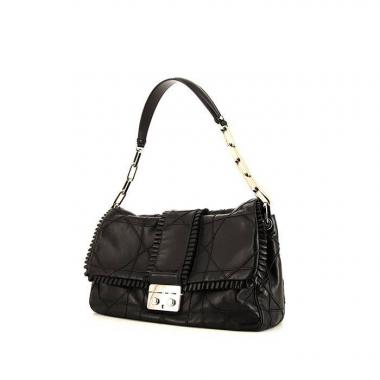 Bolso de mano Dior New Look en cuero acolchado negro